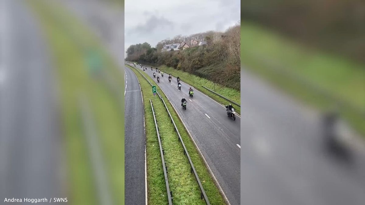 Přes tisíc motorkářů doprovodilo na Štědrý den chlapce na jeho poslední cestě